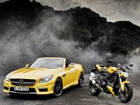 thumbnail image of Mercedes-Benz SLK 55 AMG and Ducati Streetfighter 848